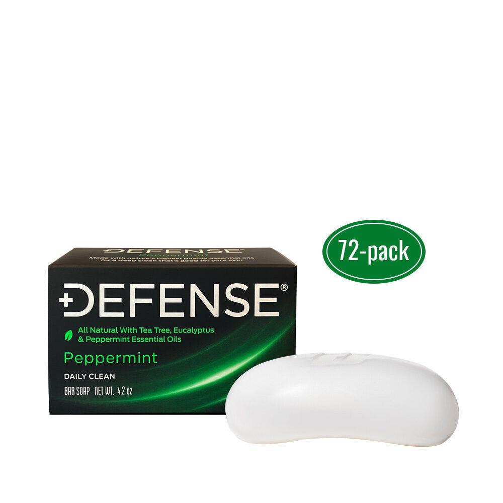 72 x Peppermint Defense Soap Bars (Mega Saver Pack)
