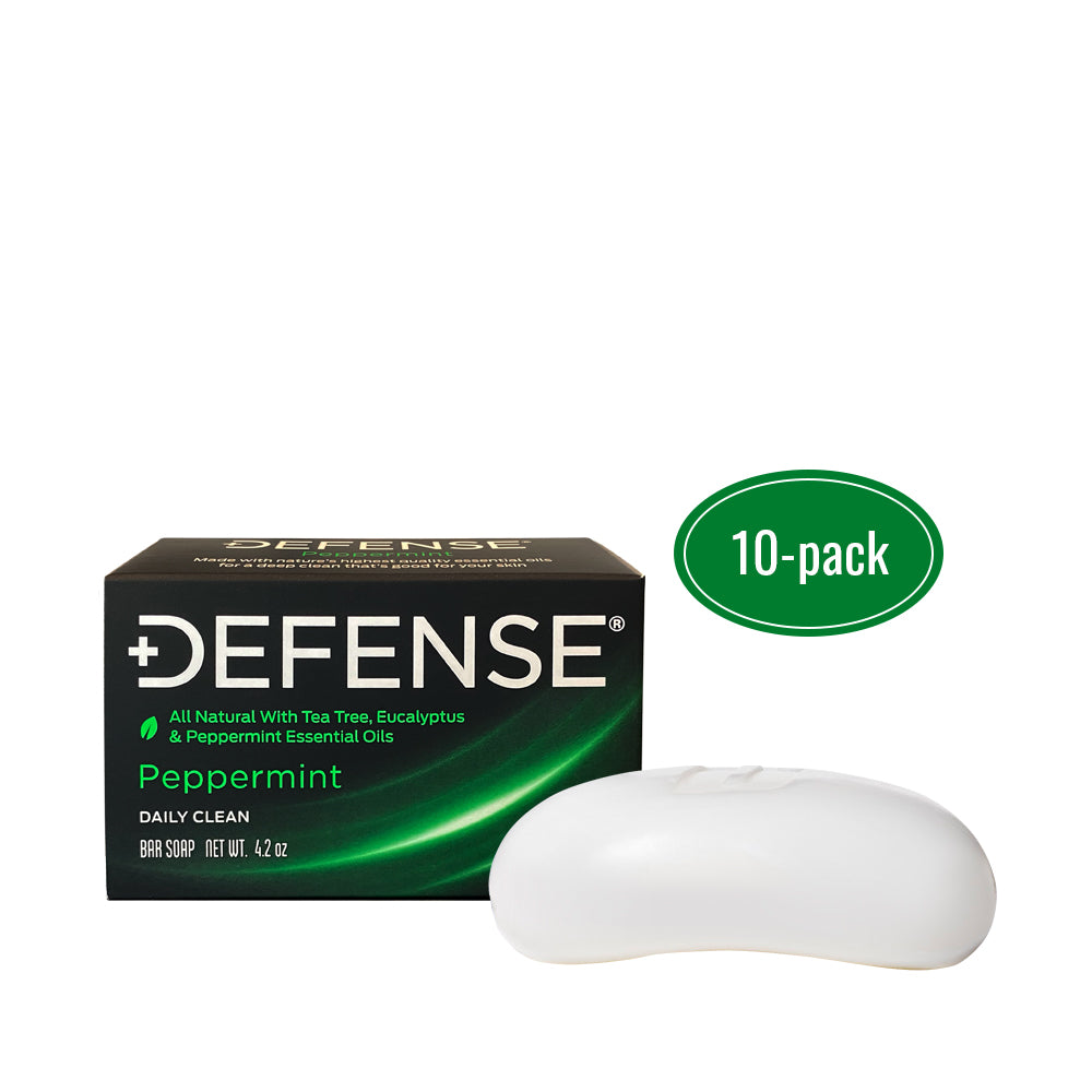 10 x Peppermint Defense Soap Bars (Super Saver Pack)